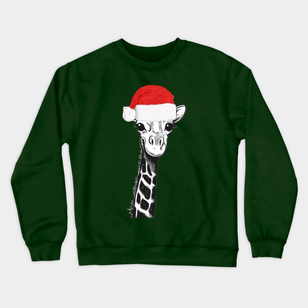 Cute Christmas Giraffe Crewneck Sweatshirt by Daytone